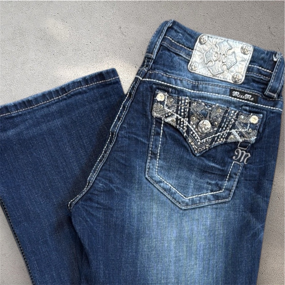 Miss Me Mid Rise Easy Boot Fit Stretch Jeans